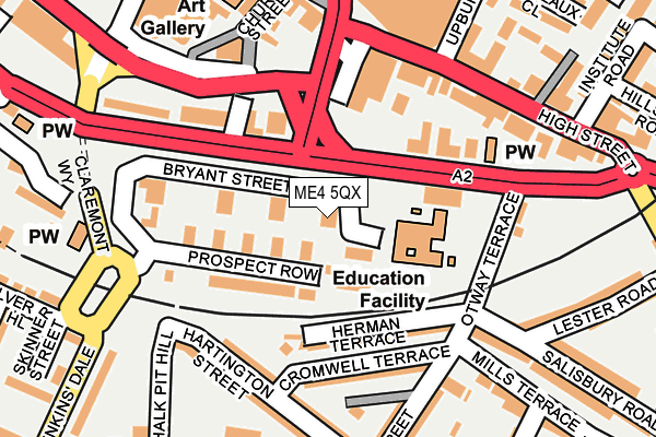 ME4 5QX map - OS OpenMap – Local (Ordnance Survey)