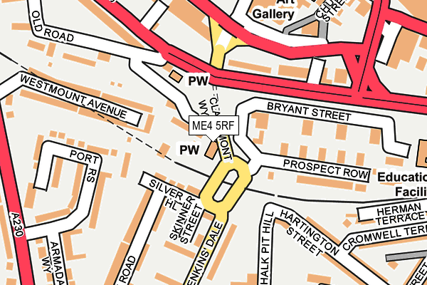 ME4 5RF map - OS OpenMap – Local (Ordnance Survey)