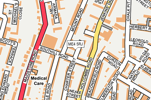 ME4 5RJ map - OS OpenMap – Local (Ordnance Survey)