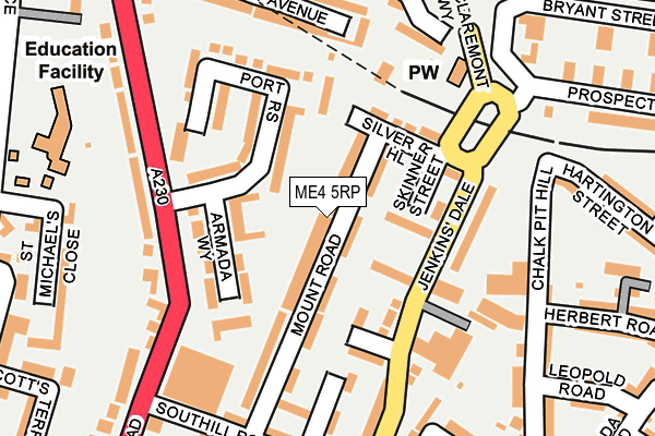 ME4 5RP map - OS OpenMap – Local (Ordnance Survey)