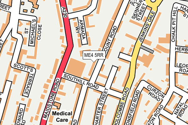 ME4 5RR map - OS OpenMap – Local (Ordnance Survey)