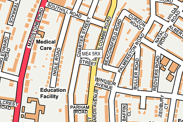 ME4 5RX map - OS OpenMap – Local (Ordnance Survey)