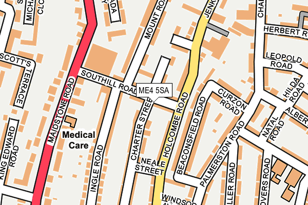 ME4 5SA map - OS OpenMap – Local (Ordnance Survey)