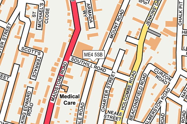 ME4 5SB map - OS OpenMap – Local (Ordnance Survey)