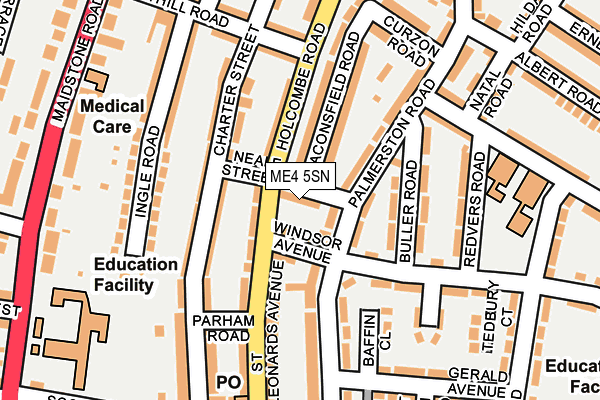ME4 5SN map - OS OpenMap – Local (Ordnance Survey)
