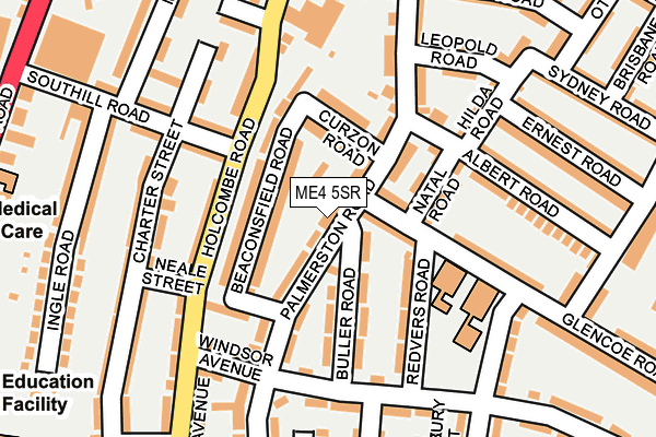 ME4 5SR map - OS OpenMap – Local (Ordnance Survey)