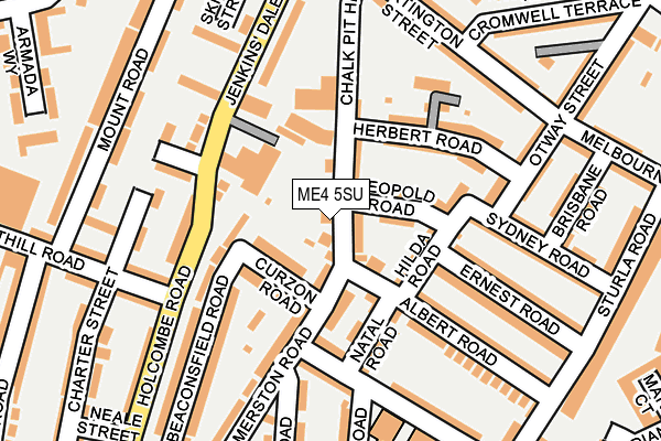 ME4 5SU map - OS OpenMap – Local (Ordnance Survey)