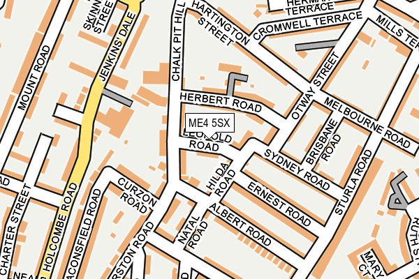 ME4 5SX map - OS OpenMap – Local (Ordnance Survey)