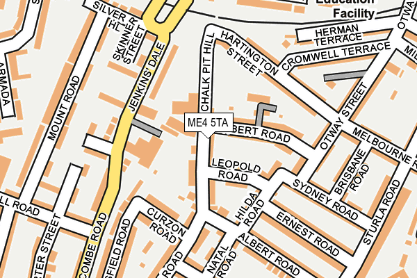 ME4 5TA map - OS OpenMap – Local (Ordnance Survey)