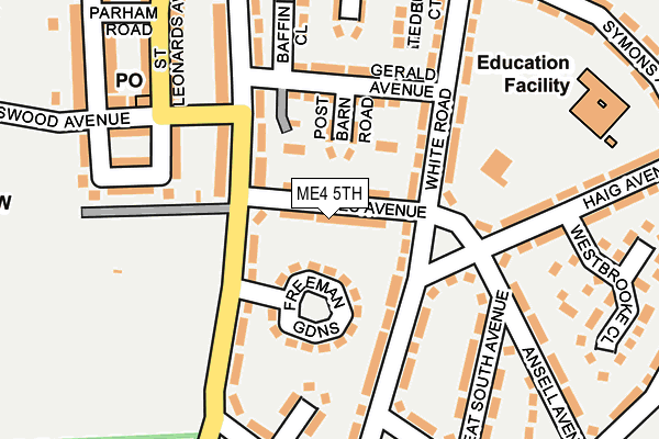 ME4 5TH map - OS OpenMap – Local (Ordnance Survey)