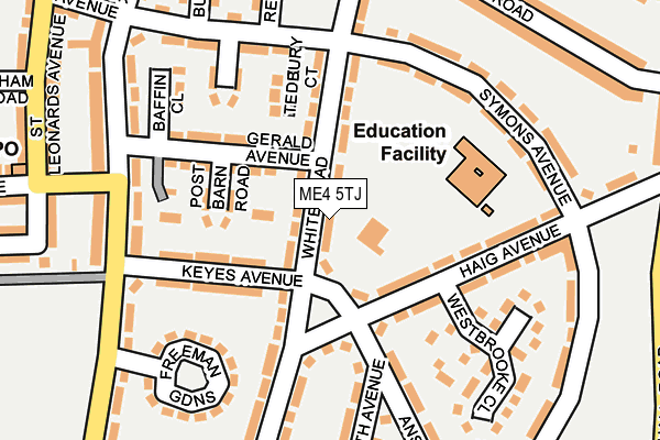 ME4 5TJ map - OS OpenMap – Local (Ordnance Survey)