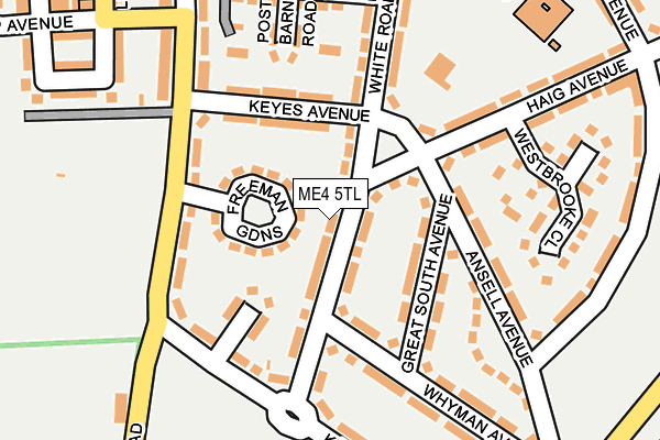 ME4 5TL map - OS OpenMap – Local (Ordnance Survey)