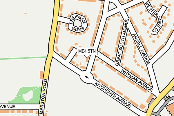ME4 5TN map - OS OpenMap – Local (Ordnance Survey)