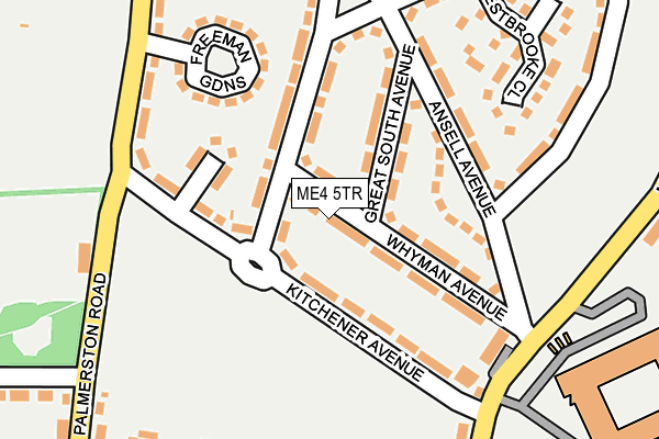 ME4 5TR map - OS OpenMap – Local (Ordnance Survey)