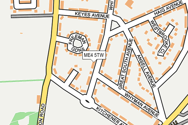 ME4 5TW map - OS OpenMap – Local (Ordnance Survey)