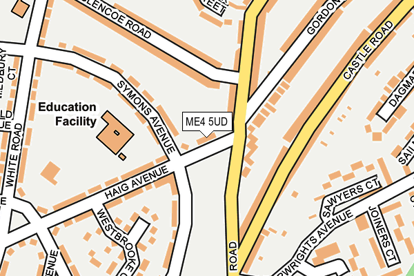 ME4 5UD map - OS OpenMap – Local (Ordnance Survey)
