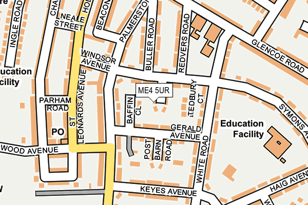 ME4 5UR map - OS OpenMap – Local (Ordnance Survey)