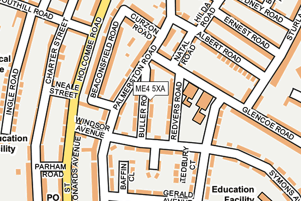 ME4 5XA map - OS OpenMap – Local (Ordnance Survey)