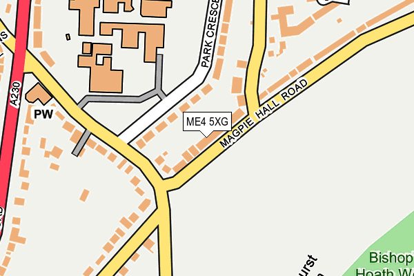 ME4 5XG map - OS OpenMap – Local (Ordnance Survey)
