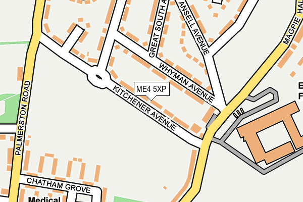 ME4 5XP map - OS OpenMap – Local (Ordnance Survey)