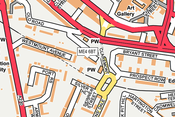 ME4 6BT map - OS OpenMap – Local (Ordnance Survey)