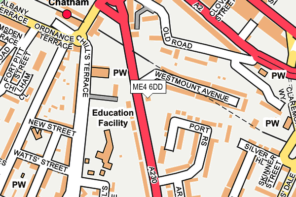 ME4 6DD map - OS OpenMap – Local (Ordnance Survey)