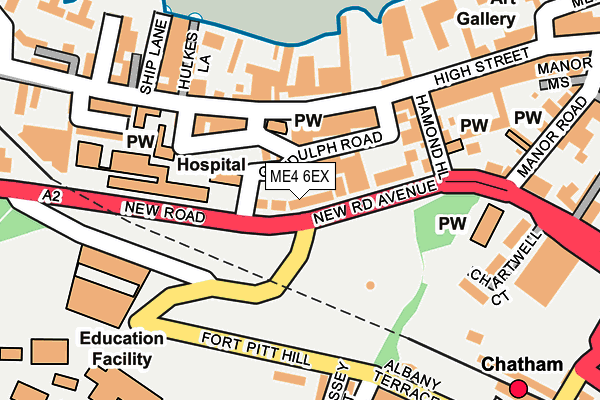 ME4 6EX map - OS OpenMap – Local (Ordnance Survey)