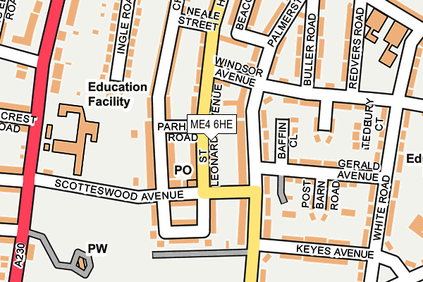 ME4 6HE map - OS OpenMap – Local (Ordnance Survey)