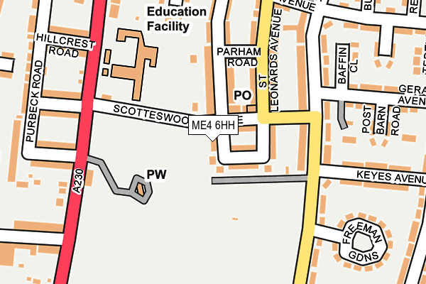 ME4 6HH map - OS OpenMap – Local (Ordnance Survey)