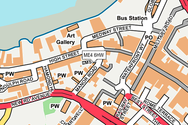 ME4 6HW map - OS OpenMap – Local (Ordnance Survey)