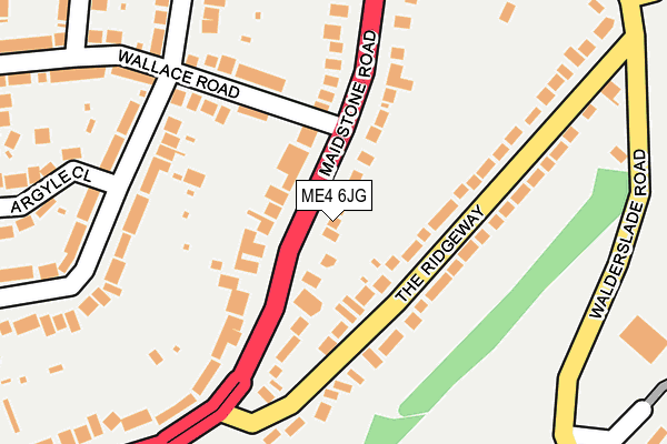 ME4 6JG map - OS OpenMap – Local (Ordnance Survey)