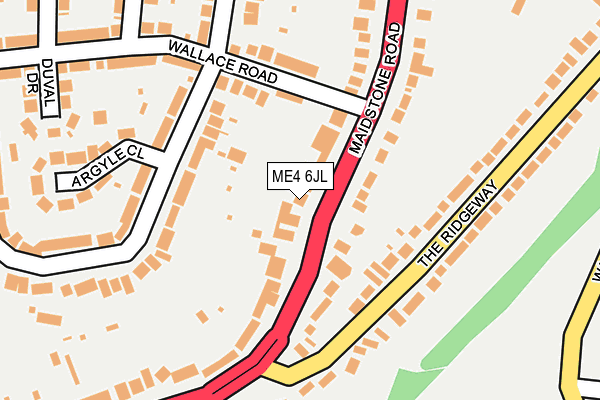 ME4 6JL map - OS OpenMap – Local (Ordnance Survey)