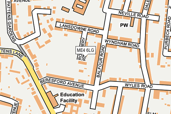 ME4 6LG map - OS OpenMap – Local (Ordnance Survey)