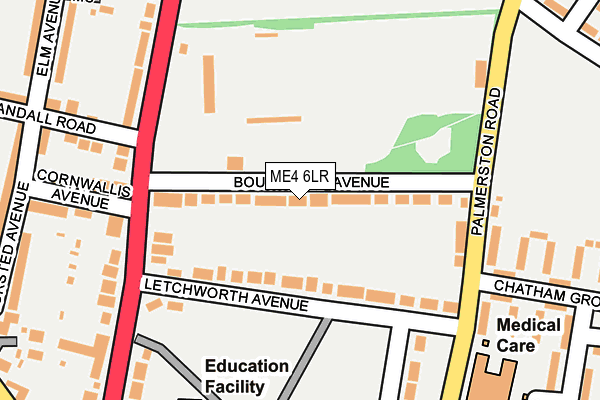 Map of BOURNVILLE BUILDING COMPANY LTD at local scale