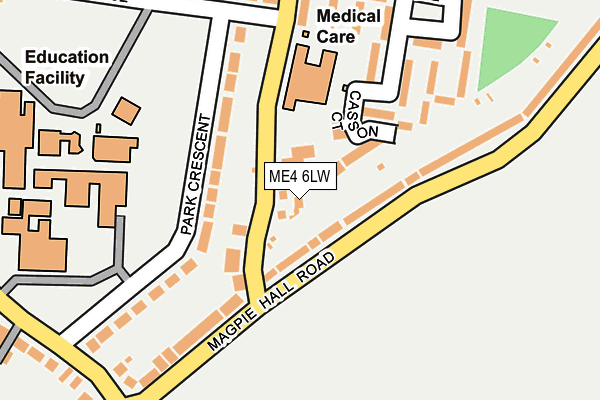 ME4 6LW map - OS OpenMap – Local (Ordnance Survey)