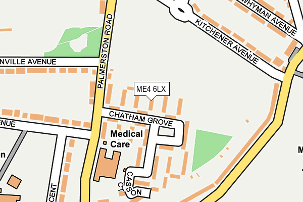 ME4 6LX map - OS OpenMap – Local (Ordnance Survey)