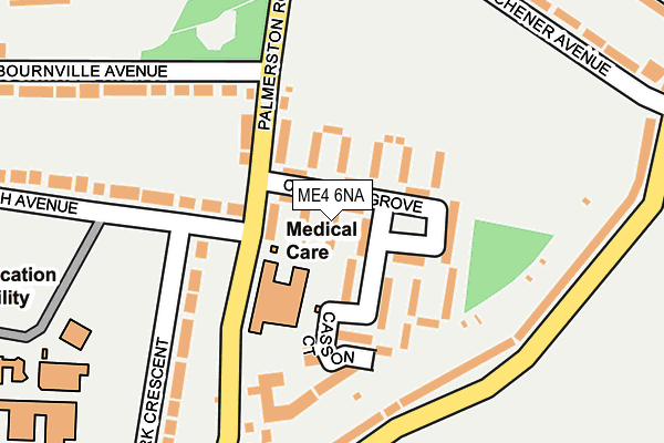 ME4 6NA map - OS OpenMap – Local (Ordnance Survey)