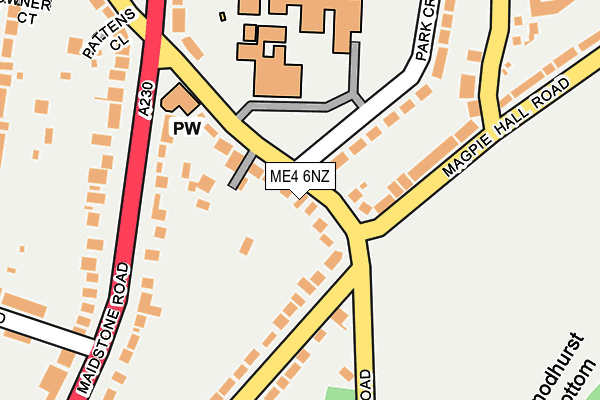 ME4 6NZ map - OS OpenMap – Local (Ordnance Survey)