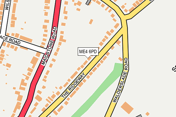 ME4 6PD map - OS OpenMap – Local (Ordnance Survey)