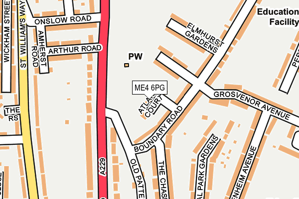 ME4 6PG map - OS OpenMap – Local (Ordnance Survey)