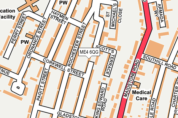 ME4 6QG map - OS OpenMap – Local (Ordnance Survey)