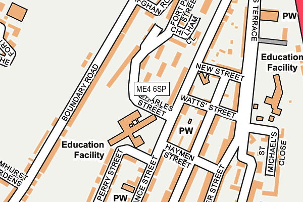 ME4 6SP map - OS OpenMap – Local (Ordnance Survey)