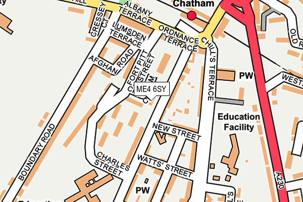 ME4 6SY map - OS OpenMap – Local (Ordnance Survey)