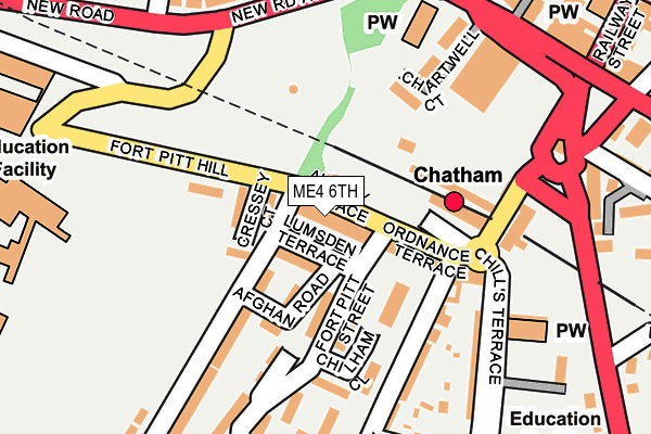ME4 6TH map - OS OpenMap – Local (Ordnance Survey)