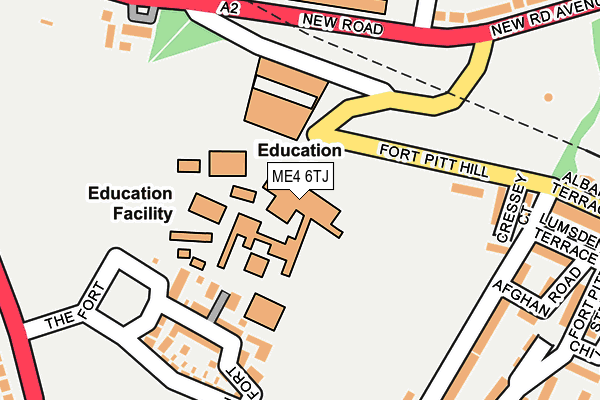 ME4 6TJ map - OS OpenMap – Local (Ordnance Survey)