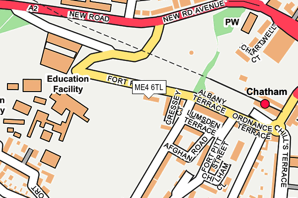 ME4 6TL map - OS OpenMap – Local (Ordnance Survey)