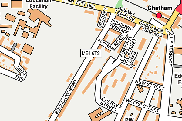 ME4 6TS map - OS OpenMap – Local (Ordnance Survey)