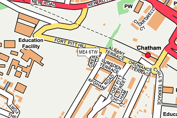 ME4 6TW map - OS OpenMap – Local (Ordnance Survey)