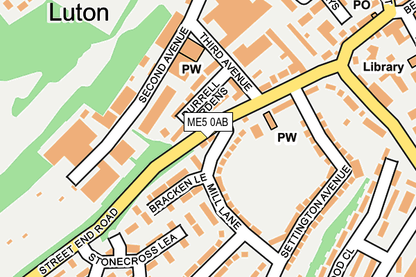 ME5 0AB map - OS OpenMap – Local (Ordnance Survey)