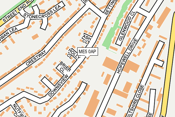 ME5 0AP map - OS OpenMap – Local (Ordnance Survey)